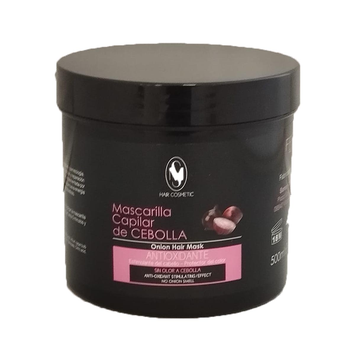 Hair Cosmetic Sm Cebolla Antioxidante Mascarilla Capilar Sin Olor 500Ml